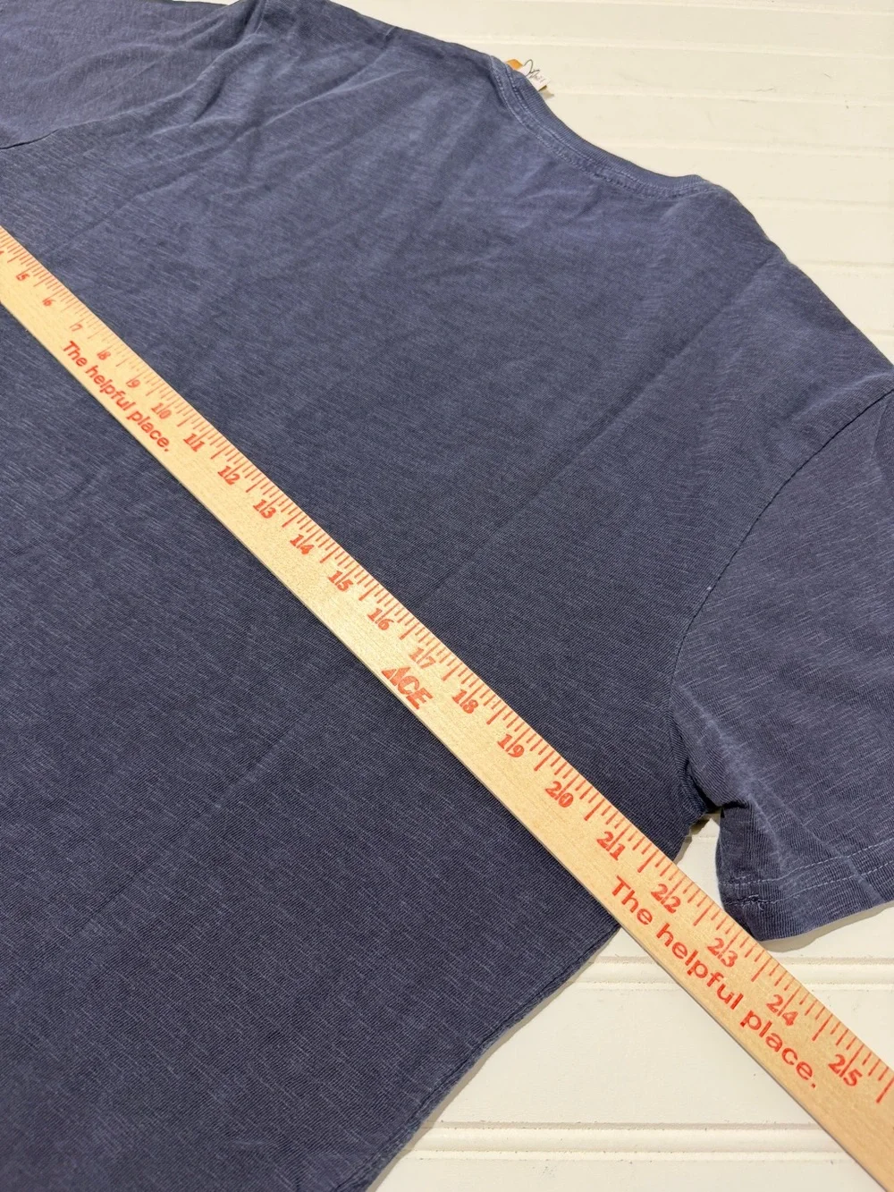 NWT J.Crew Made in USA Garment-Dyed Slub Pocket T-Shirt Blue Size L